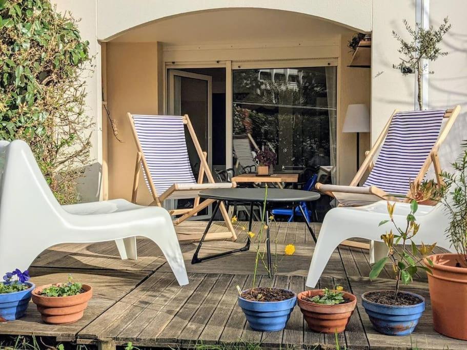 Charmant T2 Avec Jardin Proche Gare Rennes Buitenkant foto